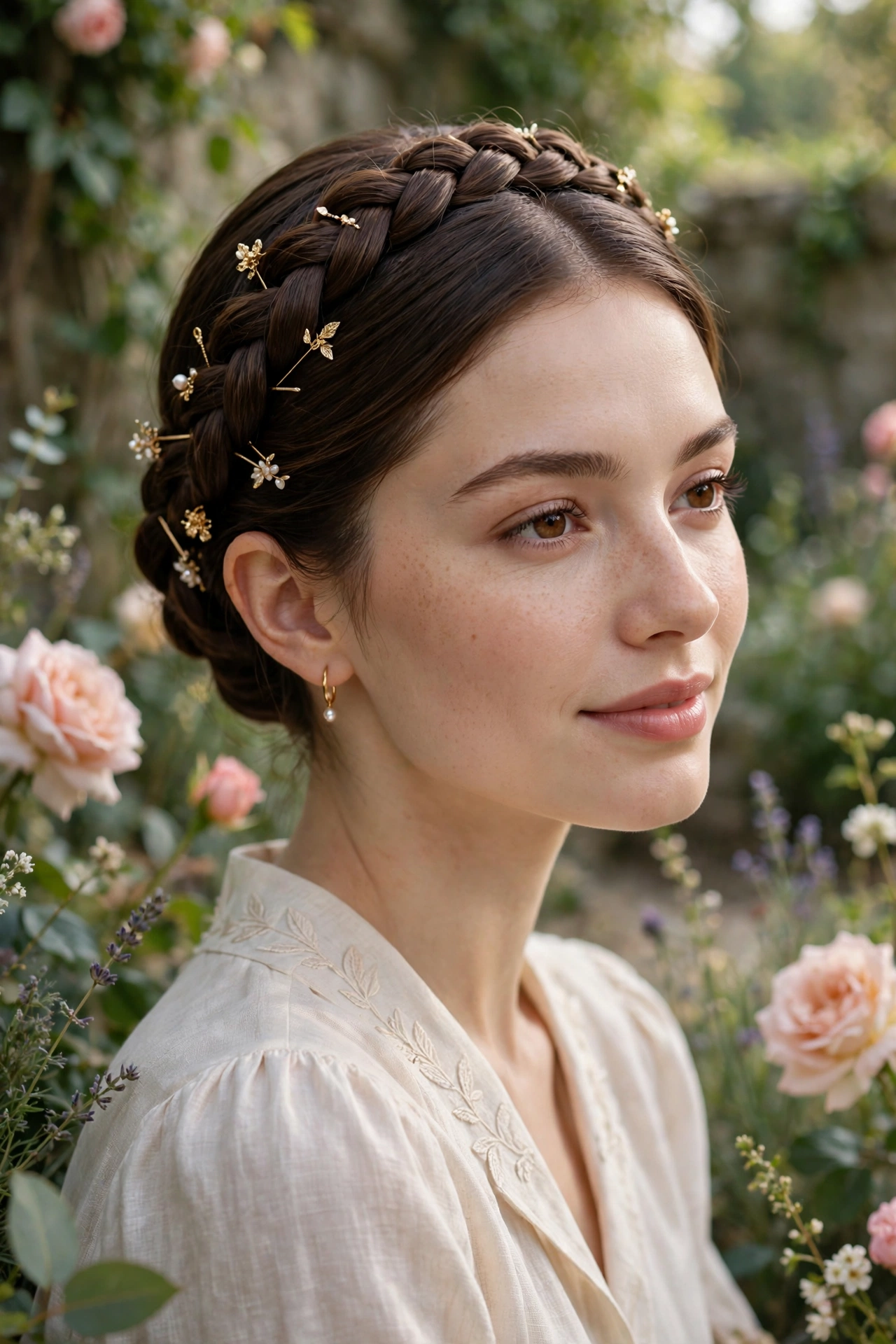 Dutch braid hairstyles with raised 3D woven effect