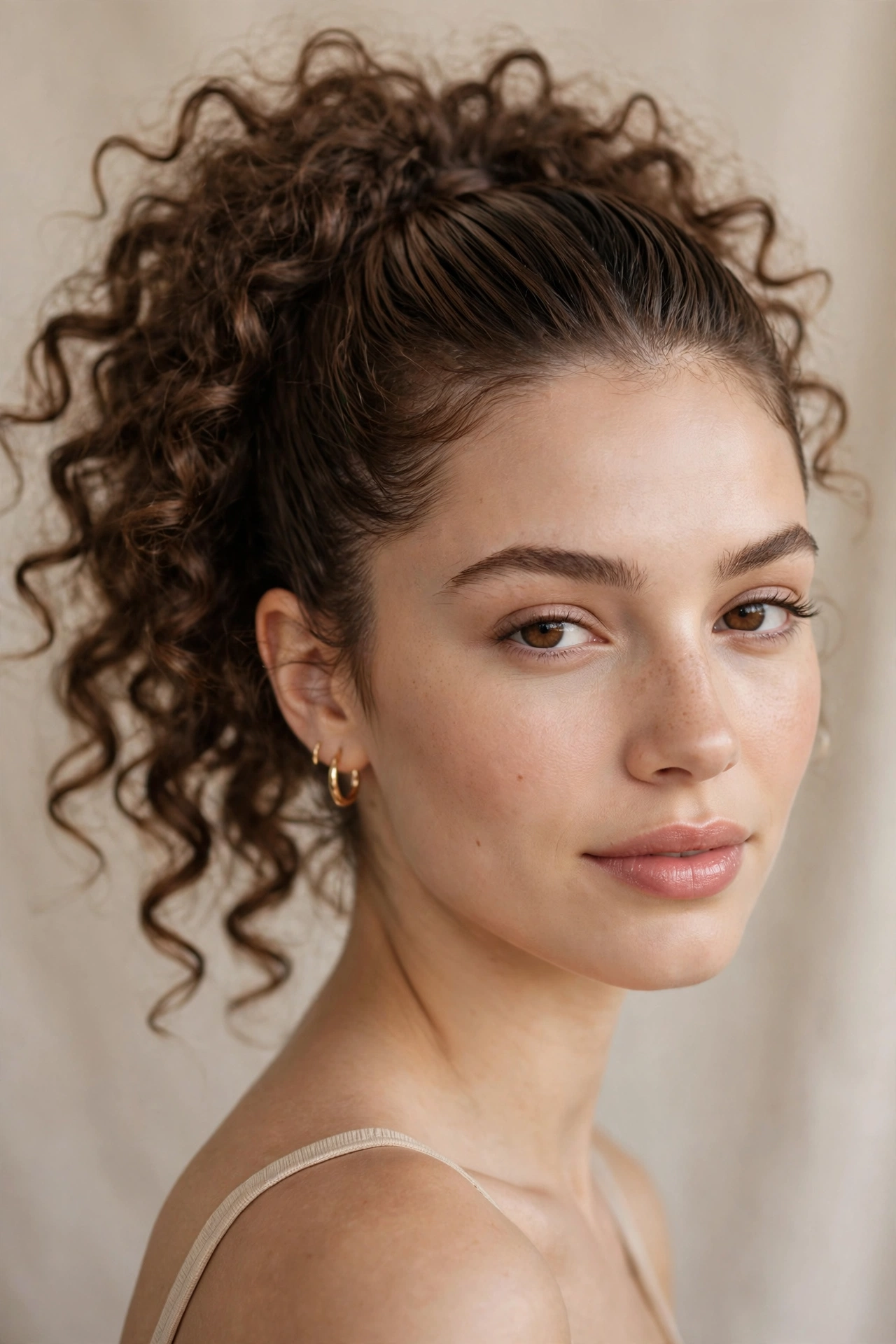 Curly bob hairstyles with voluminous rounded shape