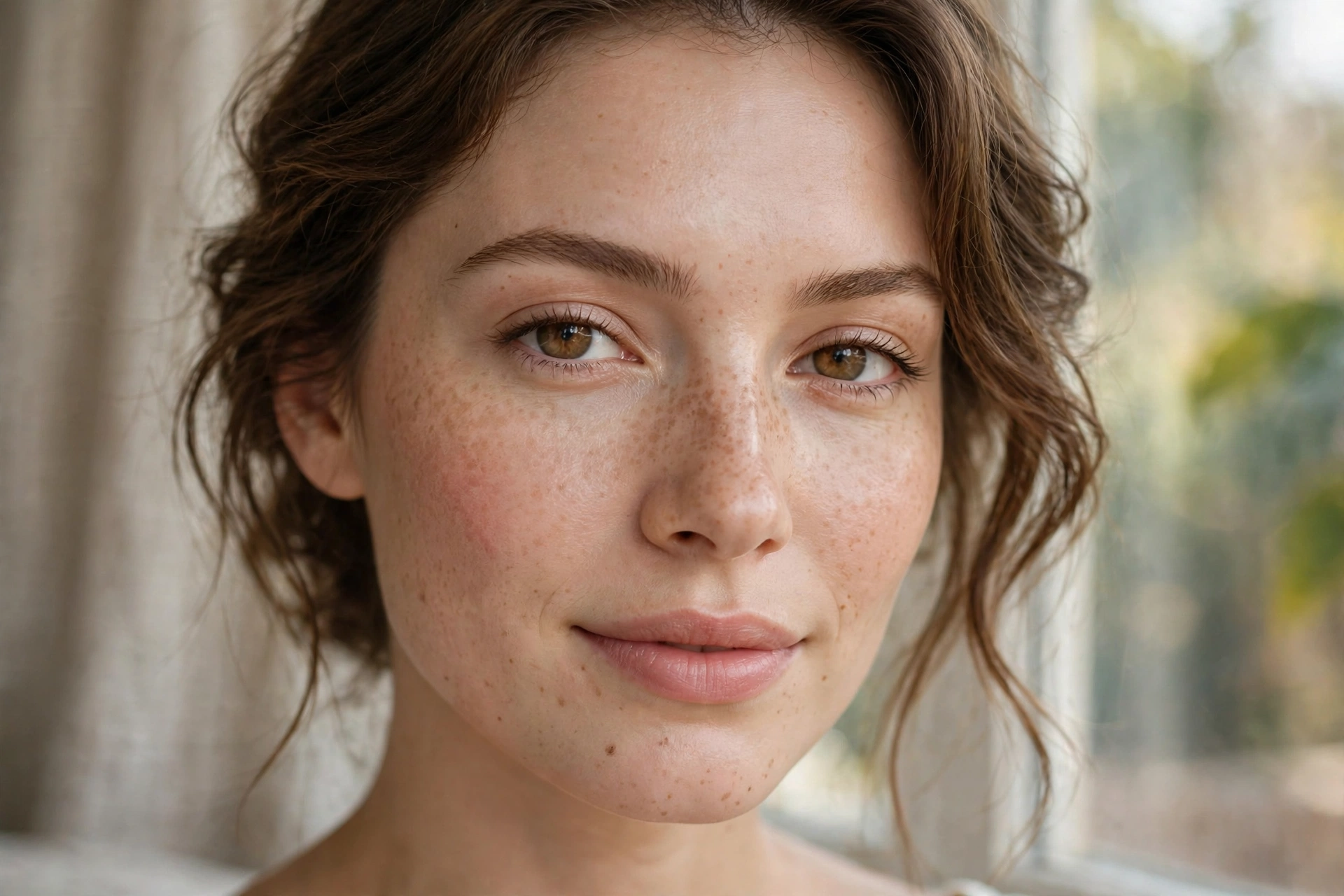 Freckle makeup as part of natural everyday makeup looks