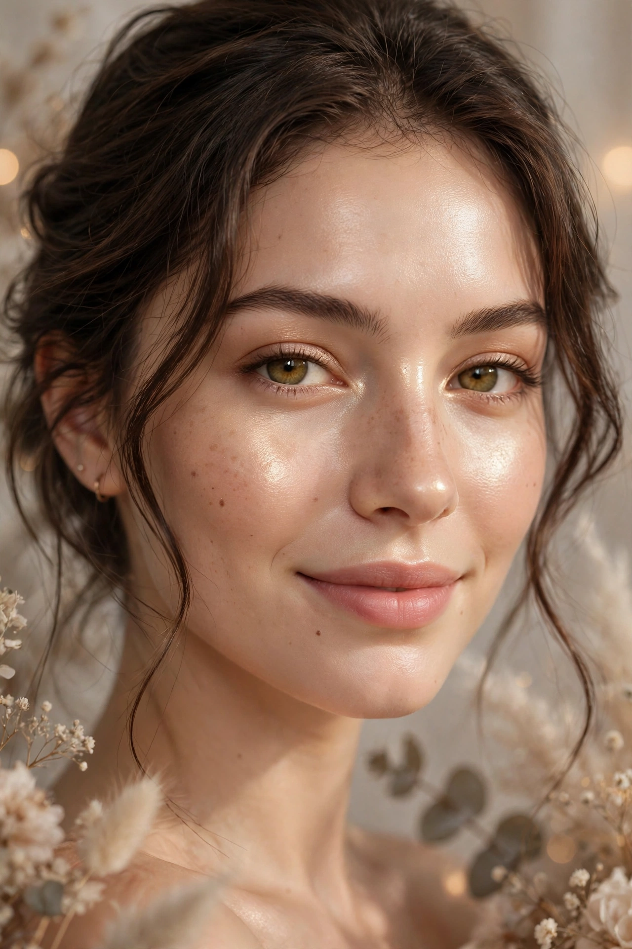 Lit-from-within highlighter natural glam makeup glow