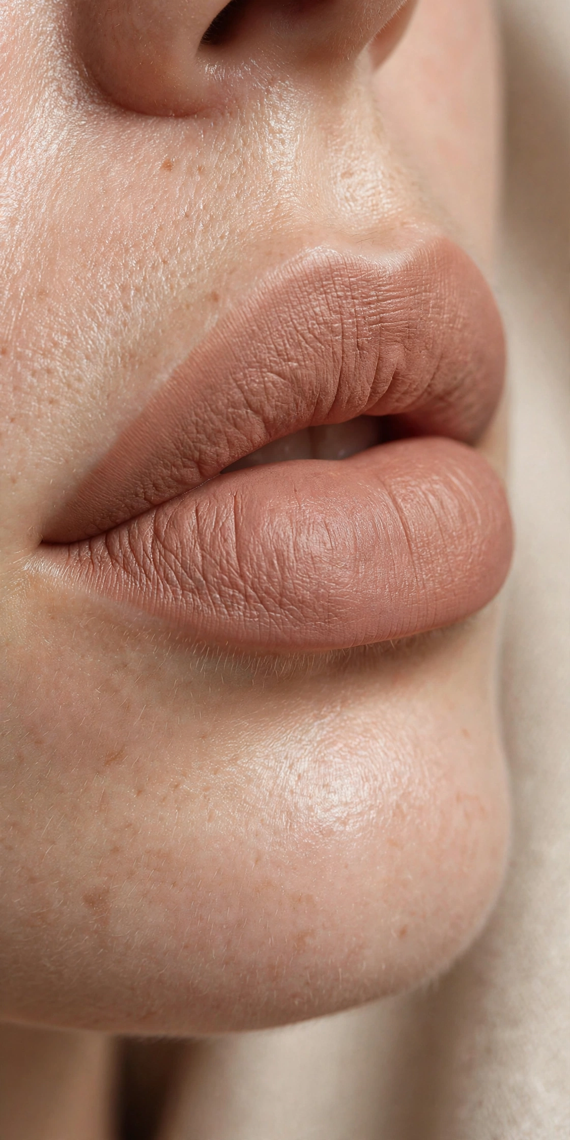 Soft matte nude lipstick natural glam makeup