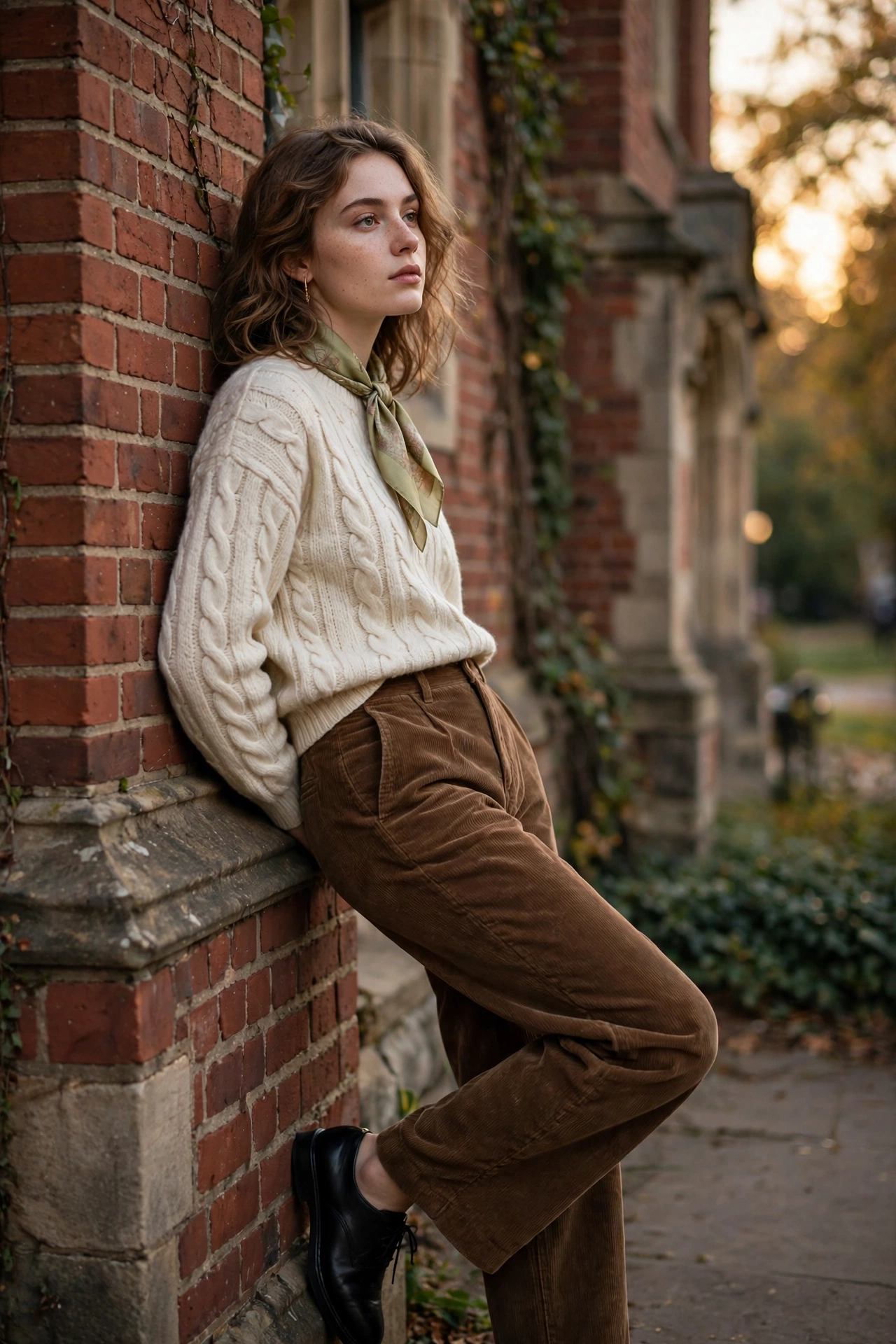 Poetcore outfit with velvet blazer over lace camisole