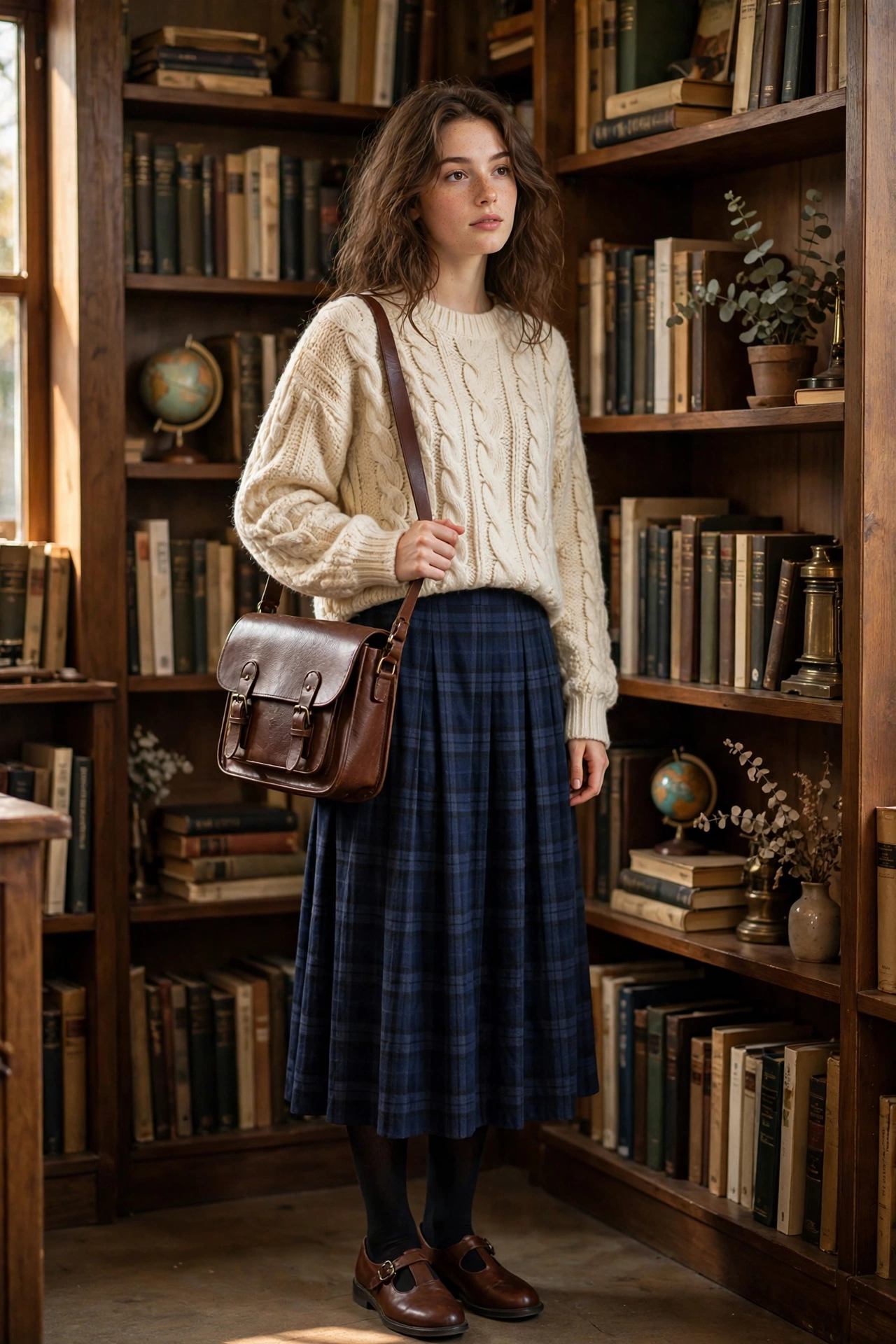 Poetcore Victorian high collar blouse outfit