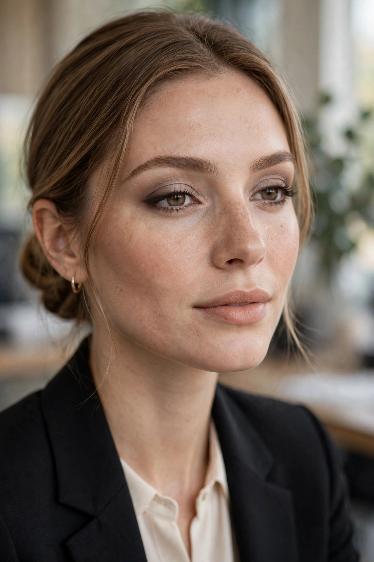 Soft daytime smokey eye makeup looks with neutral tones
