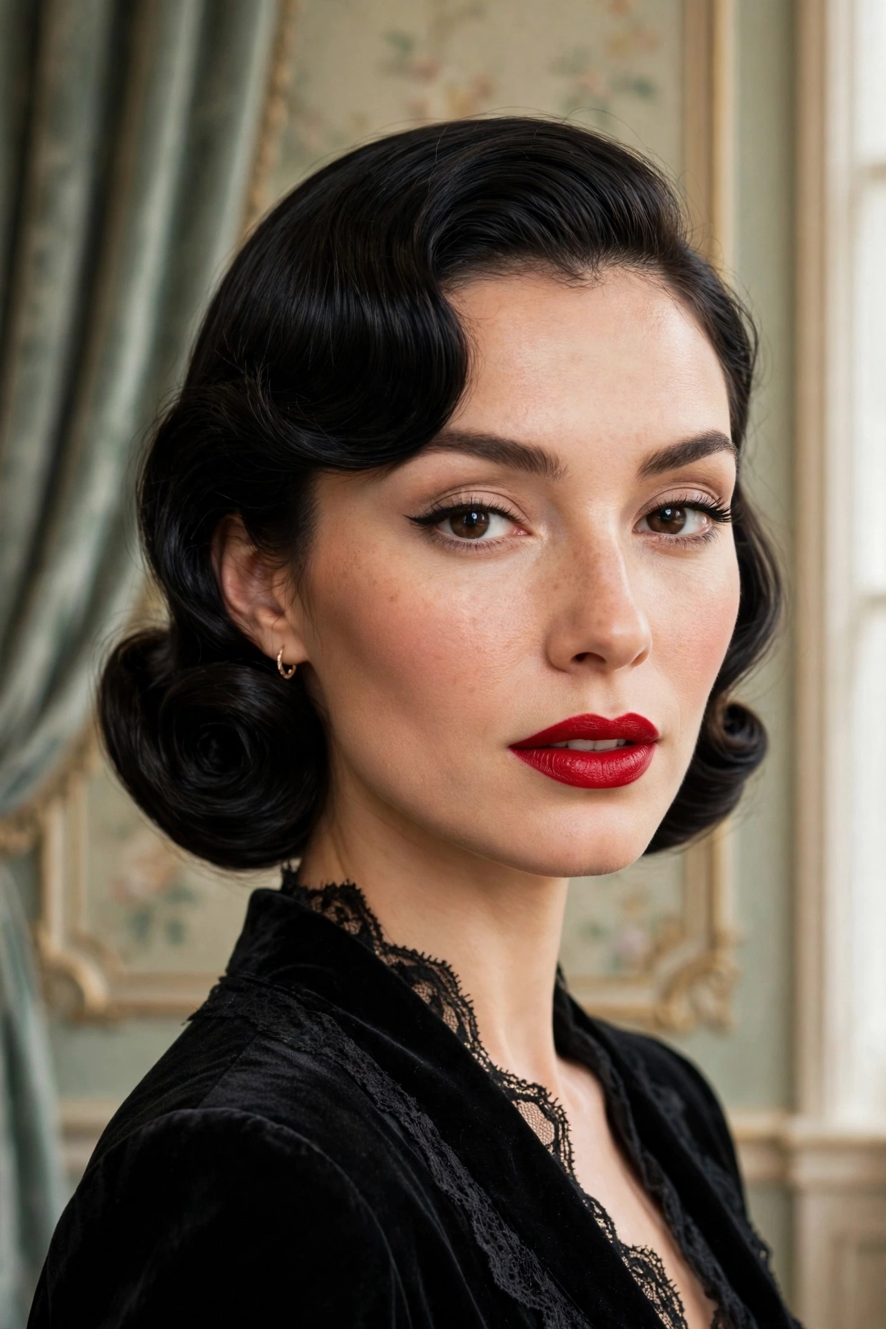 Modern Gibson tuck updo hairstyles with vintage rolled shape
